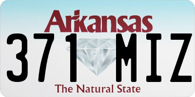 AR license plate 371MIZ
