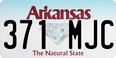 AR license plate 371MJC