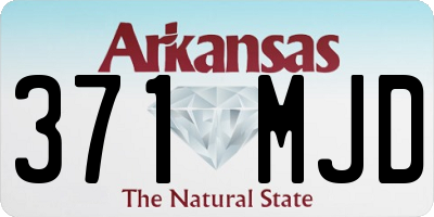 AR license plate 371MJD
