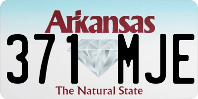 AR license plate 371MJE