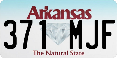 AR license plate 371MJF