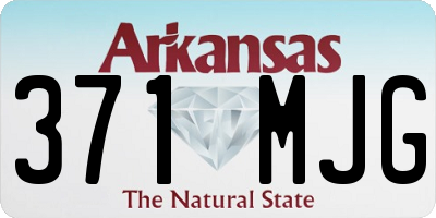 AR license plate 371MJG