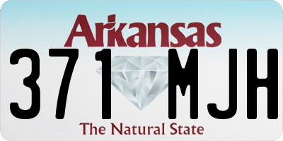 AR license plate 371MJH