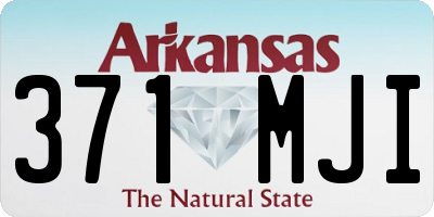 AR license plate 371MJI
