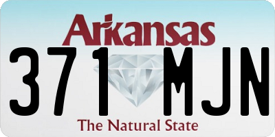 AR license plate 371MJN