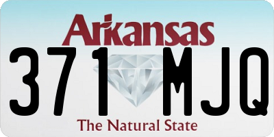 AR license plate 371MJQ