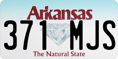 AR license plate 371MJS