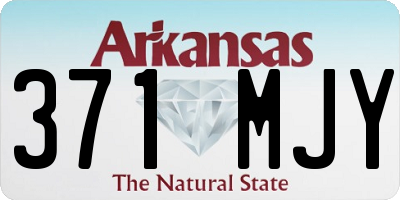 AR license plate 371MJY