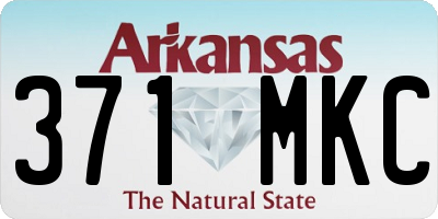 AR license plate 371MKC