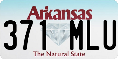AR license plate 371MLU