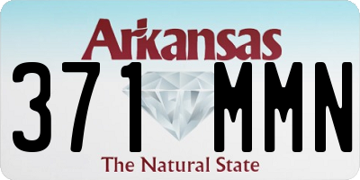 AR license plate 371MMN