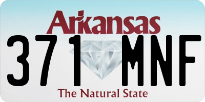 AR license plate 371MNF