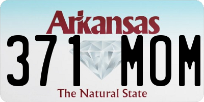 AR license plate 371MOM