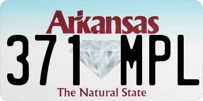 AR license plate 371MPL
