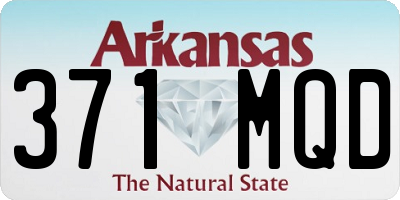 AR license plate 371MQD