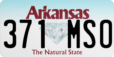 AR license plate 371MSO