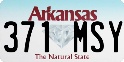 AR license plate 371MSY