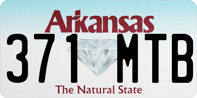 AR license plate 371MTB
