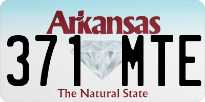AR license plate 371MTE