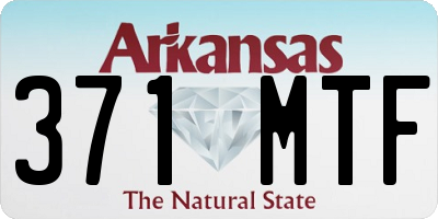 AR license plate 371MTF