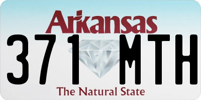AR license plate 371MTH