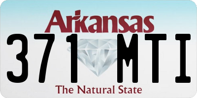 AR license plate 371MTI