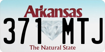 AR license plate 371MTJ