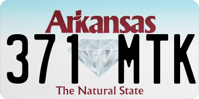 AR license plate 371MTK