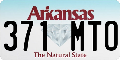 AR license plate 371MTO
