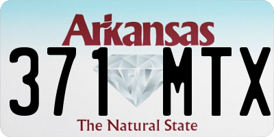AR license plate 371MTX