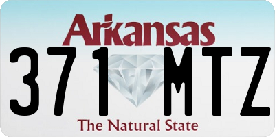 AR license plate 371MTZ