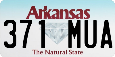 AR license plate 371MUA
