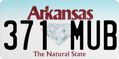 AR license plate 371MUB