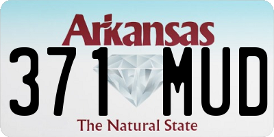 AR license plate 371MUD