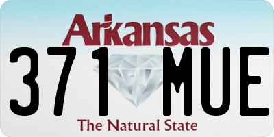 AR license plate 371MUE