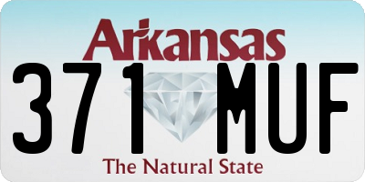 AR license plate 371MUF