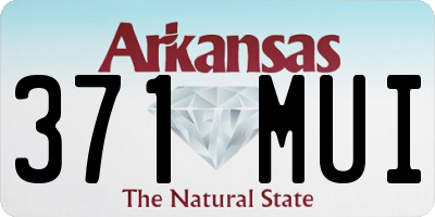 AR license plate 371MUI