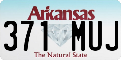 AR license plate 371MUJ