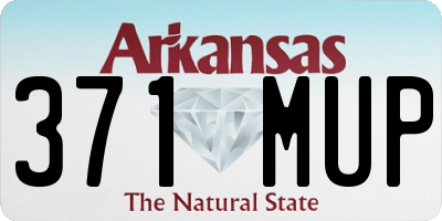 AR license plate 371MUP