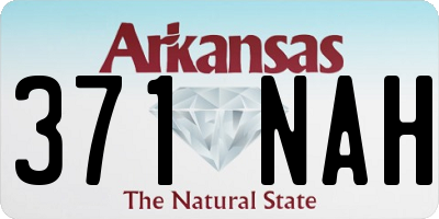 AR license plate 371NAH