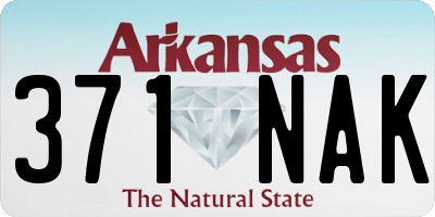 AR license plate 371NAK
