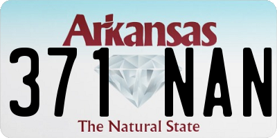 AR license plate 371NAN