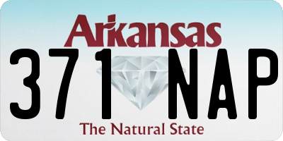 AR license plate 371NAP