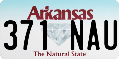 AR license plate 371NAU