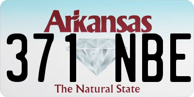 AR license plate 371NBE