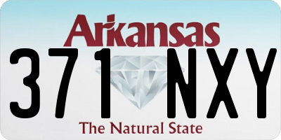 AR license plate 371NXY
