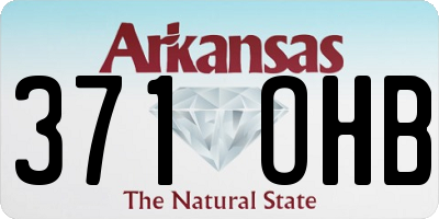 AR license plate 371OHB