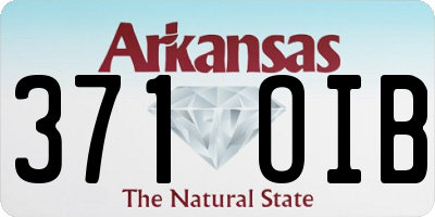 AR license plate 371OIB