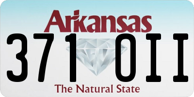 AR license plate 371OII