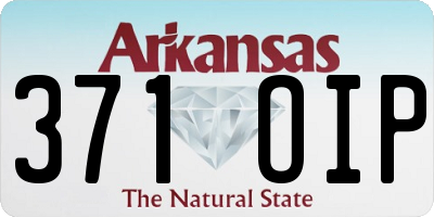 AR license plate 371OIP